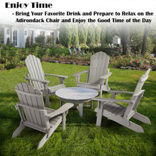 Load image into Gallery viewer, Folding Adirondack Chair Weather Resistant - Gray
