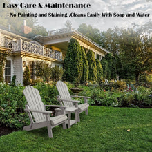 Load image into Gallery viewer, Folding Adirondack Chair Weather Resistant - Gray