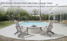 Load image into Gallery viewer, Folding Adirondack Chair Weather Resistant - Gray