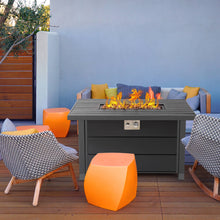 Load image into Gallery viewer, hOmeHua 42 inch Rectangle Auto-Ignition Outdoor Propane Fire Pit Table  - Black