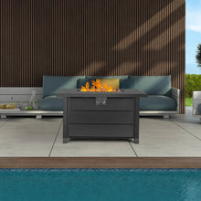 Load image into Gallery viewer, hOmeHua 42 inch Rectangle Auto-Ignition Outdoor Propane Fire Pit Table  - Black