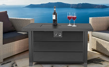 Load image into Gallery viewer, hOmeHua 42 inch Rectangle Auto-Ignition Outdoor Propane Fire Pit Table  - Black