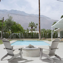 Load image into Gallery viewer, Oversized Adirondack Chair Weather Resistant with Cup Holder - Gray