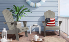 Load image into Gallery viewer, Oversized Adirondack Chair Weather Resistant with Cup Holder - Gray