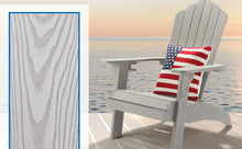 Load image into Gallery viewer, Oversized Adirondack Chair Weather Resistant with Cup Holder - Gray