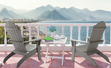 Load image into Gallery viewer, Oversized Adirondack Chair Weather Resistant with Cup Holder - Gray
