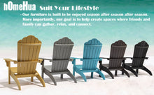 Load image into Gallery viewer, Oversized Adirondack Chair Weather Resistant with Cup Holder - Gray