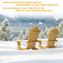 Load image into Gallery viewer, Oversized Adirondack Chair Weather Resistant with Cup Holder - Yellow