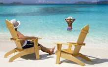 Load image into Gallery viewer, Oversized Adirondack Chair Weather Resistant with Cup Holder - Yellow