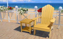 Load image into Gallery viewer, Oversized Adirondack Chair Weather Resistant with Cup Holder - Yellow