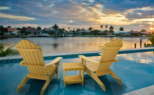 Load image into Gallery viewer, Oversized Adirondack Chair Weather Resistant with Cup Holder - Yellow