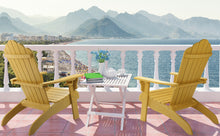 Load image into Gallery viewer, Oversized Adirondack Chair Weather Resistant with Cup Holder - Yellow