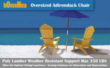 Load image into Gallery viewer, Oversized Adirondack Chair Weather Resistant with Cup Holder - Yellow