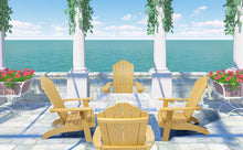 Load image into Gallery viewer, Oversized Adirondack Chair Weather Resistant with Cup Holder - Yellow