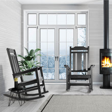 Load image into Gallery viewer, Weather Resistant  Outdoor Indoor Rocking Chair - Black