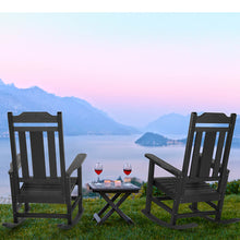 Load image into Gallery viewer, Weather Resistant  Outdoor Indoor Rocking Chair - Black