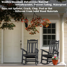 Load image into Gallery viewer, Weather Resistant  Outdoor Indoor Rocking Chair - Black