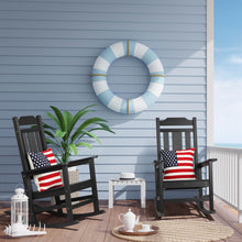 Load image into Gallery viewer, Weather Resistant  Outdoor Indoor Rocking Chair - Black