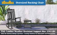 Load image into Gallery viewer, Weather Resistant  Outdoor Indoor Rocking Chair - Black