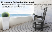 Load image into Gallery viewer, Weather Resistant  Outdoor Indoor Rocking Chair - Black