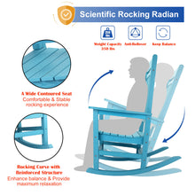 Load image into Gallery viewer, Weather Resistant Outdoor Indoor Rocking Chair - Lake Blue