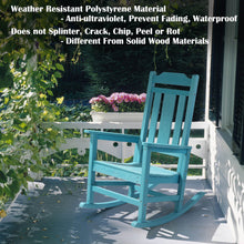 Load image into Gallery viewer, Weather Resistant Outdoor Indoor Rocking Chair - Lake Blue