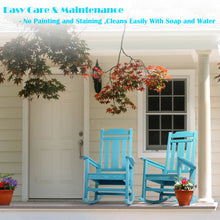 Load image into Gallery viewer, Weather Resistant Outdoor Indoor Rocking Chair - Lake Blue
