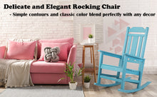 Load image into Gallery viewer, Weather Resistant Outdoor Indoor Rocking Chair - Lake Blue
