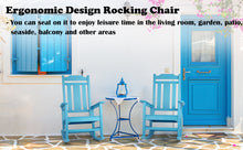 Load image into Gallery viewer, Weather Resistant Outdoor Indoor Rocking Chair - Lake Blue