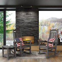 Load image into Gallery viewer, Weather Resistant  Outdoor Indoor Rocking Chair - Dark Brown