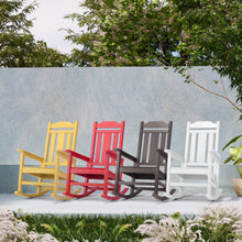 Load image into Gallery viewer, Weather Resistant  Outdoor Indoor Rocking Chair - Dark Brown