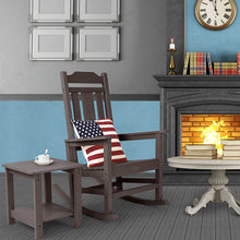 Load image into Gallery viewer, Weather Resistant  Outdoor Indoor Rocking Chair - Dark Brown