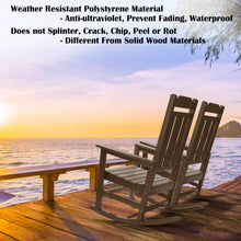 Load image into Gallery viewer, Weather Resistant  Outdoor Indoor Rocking Chair - Dark Brown