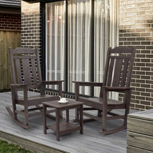 Load image into Gallery viewer, Weather Resistant  Outdoor Indoor Rocking Chair - Dark Brown