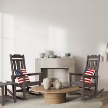 Load image into Gallery viewer, Weather Resistant  Outdoor Indoor Rocking Chair - Dark Brown