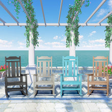 Load image into Gallery viewer, Weather Resistant Outdoor Indoor Rocking Chair - Gray