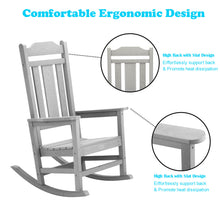 Load image into Gallery viewer, Weather Resistant Outdoor Indoor Rocking Chair - Gray