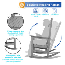 Load image into Gallery viewer, Weather Resistant Outdoor Indoor Rocking Chair - Gray