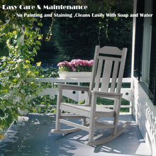 Load image into Gallery viewer, Weather Resistant Outdoor Indoor Rocking Chair - Gray