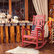 Load image into Gallery viewer, Weather Resistant  Outdoor Indoor Rocking Chair - Red