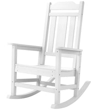 Load image into Gallery viewer, Weather Resistant  Outdoor Indoor Rocking Chair - White