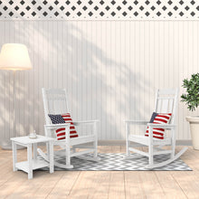 Load image into Gallery viewer, Weather Resistant  Outdoor Indoor Rocking Chair - White