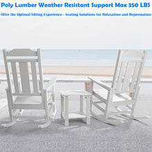 Load image into Gallery viewer, Weather Resistant  Outdoor Indoor Rocking Chair - White
