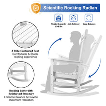 Load image into Gallery viewer, Weather Resistant  Outdoor Indoor Rocking Chair - White