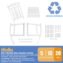 Load image into Gallery viewer, Weather Resistant  Outdoor Indoor Rocking Chair - White