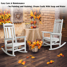 Load image into Gallery viewer, Weather Resistant  Outdoor Indoor Rocking Chair - White