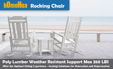 Load image into Gallery viewer, Weather Resistant  Outdoor Indoor Rocking Chair - White