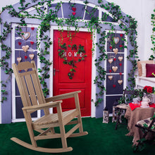 Load image into Gallery viewer, Weather Resistant Outdoor Indoor Rocking Chair  - Wood Color