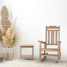 Load image into Gallery viewer, Weather Resistant Outdoor Indoor Rocking Chair  - Wood Color