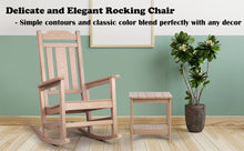 Load image into Gallery viewer, Weather Resistant Outdoor Indoor Rocking Chair  - Wood Color